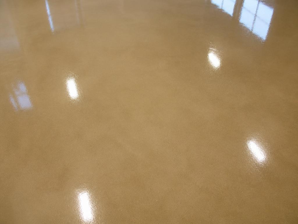 Sandstone Tan epoxy floor color