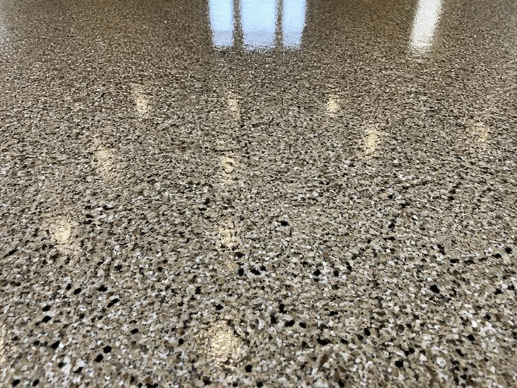 Creekbed epoxy floor color