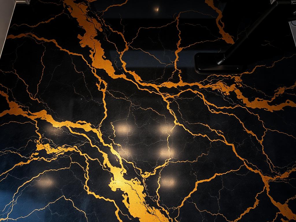Ninja Galaxy epoxy floor color