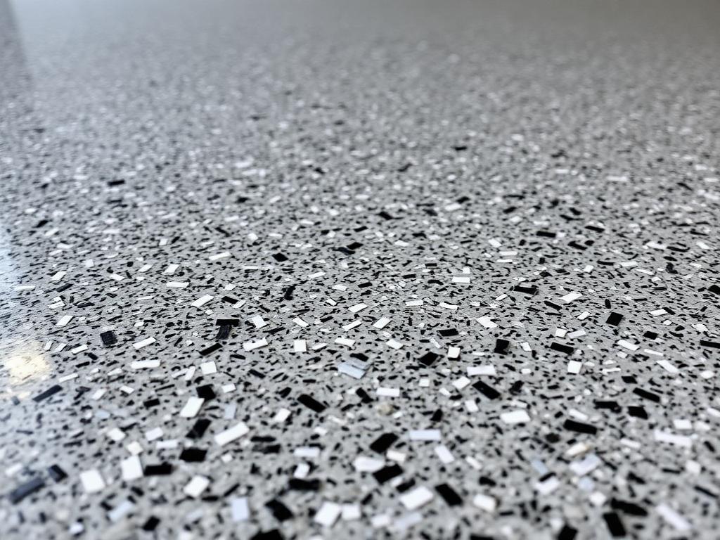 Full-Flake epoxy floor finish