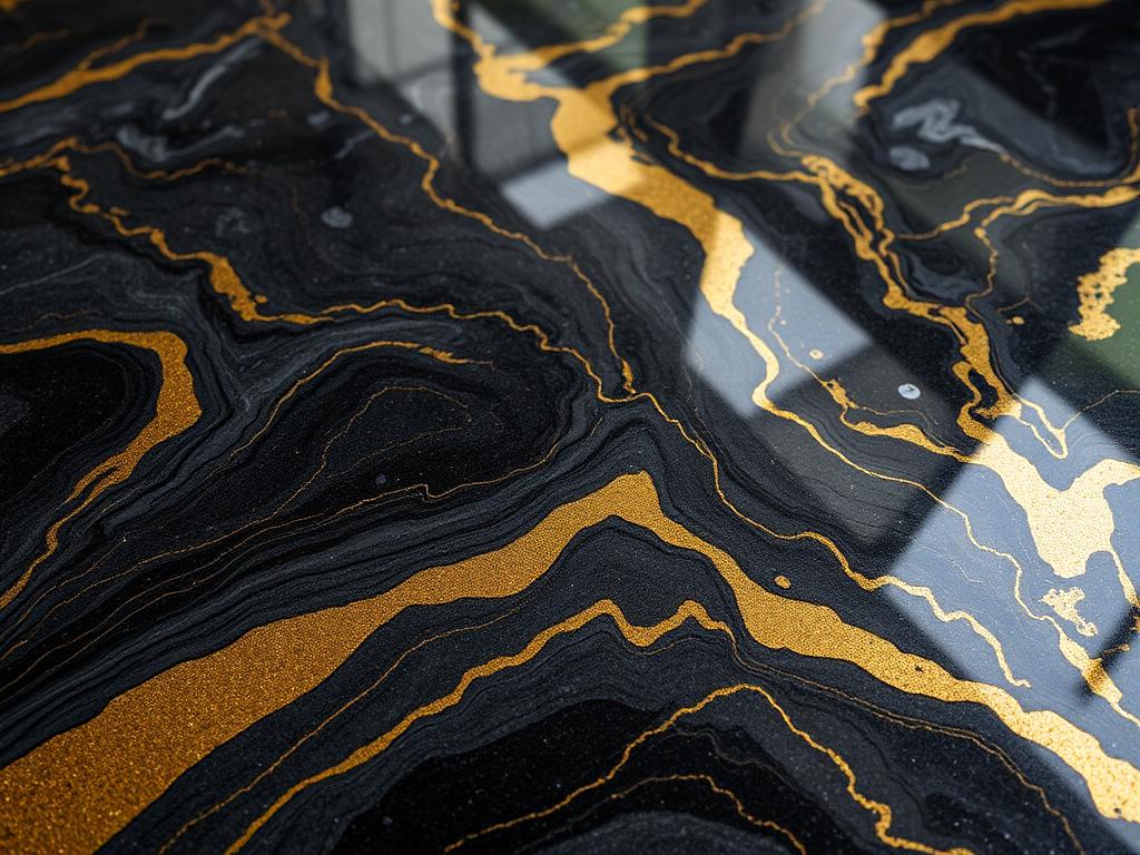 Metallic epoxy floor finish
